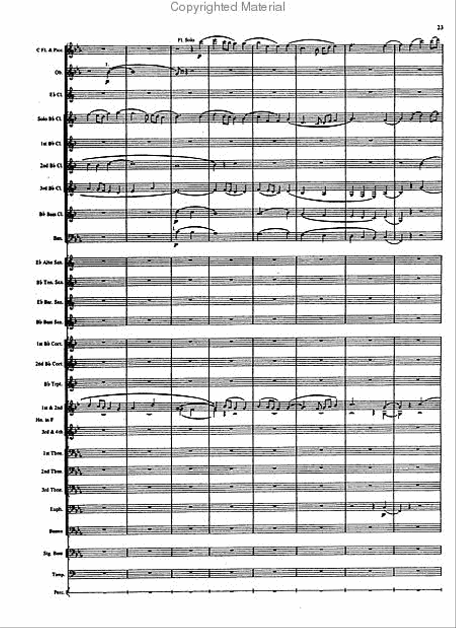 First Suite in E Flat (Revised) Concert Band scores gallery preview page 4