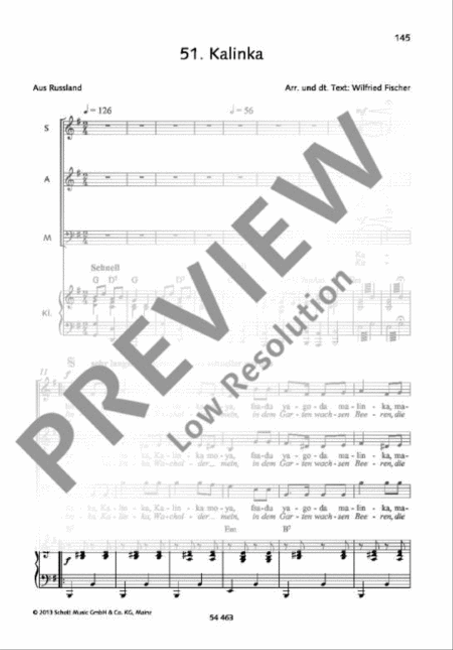Kalinka A Cappella scores gallery preview page 2