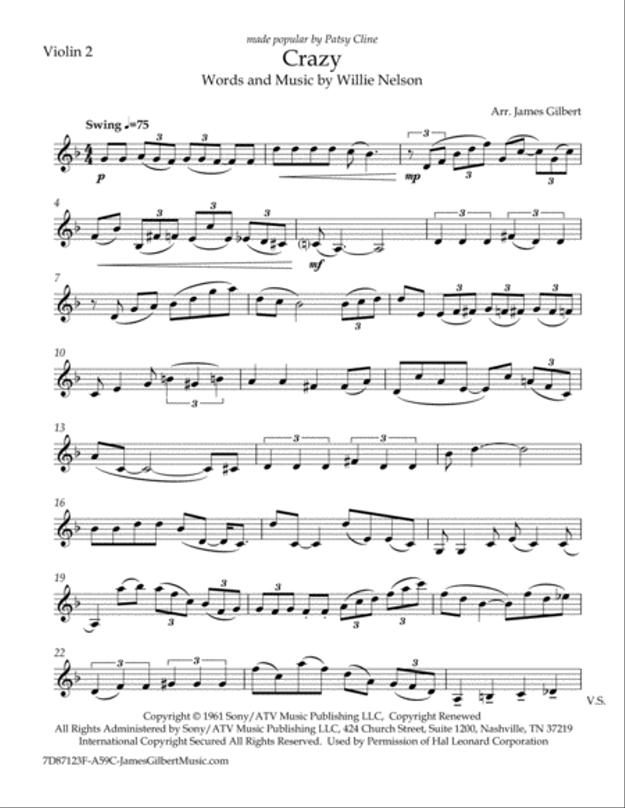 Crazy String Quartet scores gallery preview page 4