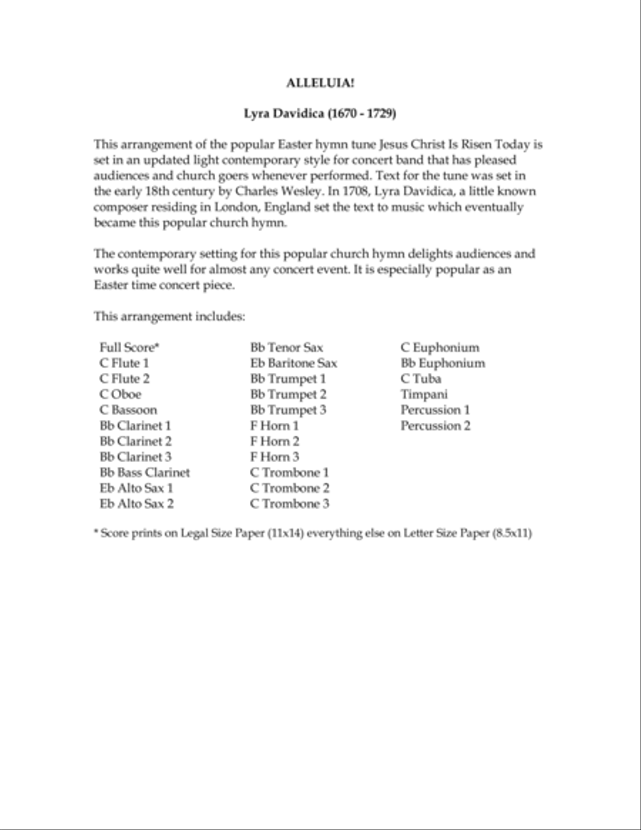 Alleluia! Concert Band scores gallery preview page 3