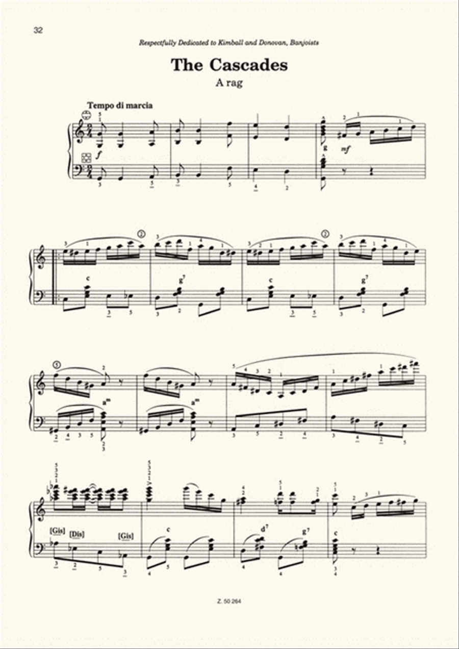 8 Ragtimes für Akkordeon Accordion scores gallery preview page 4
