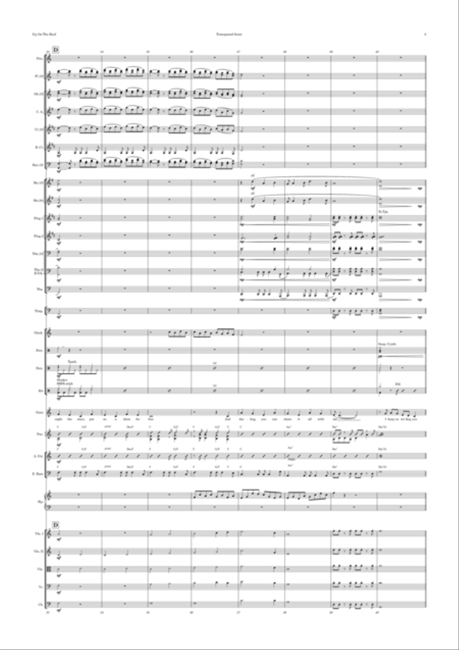 Up On The Roof Full Orchestra scores gallery preview page 5