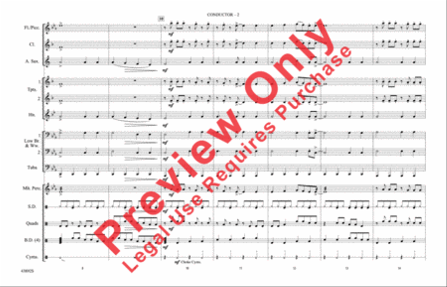 Everything Is Awesome (from The LEGO Movie) Marching Band scores gallery preview page 3
