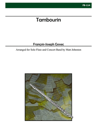 Tambourin for Flute and Concert Band