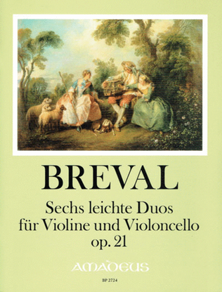 Book cover for Six Easy Duets op. 21