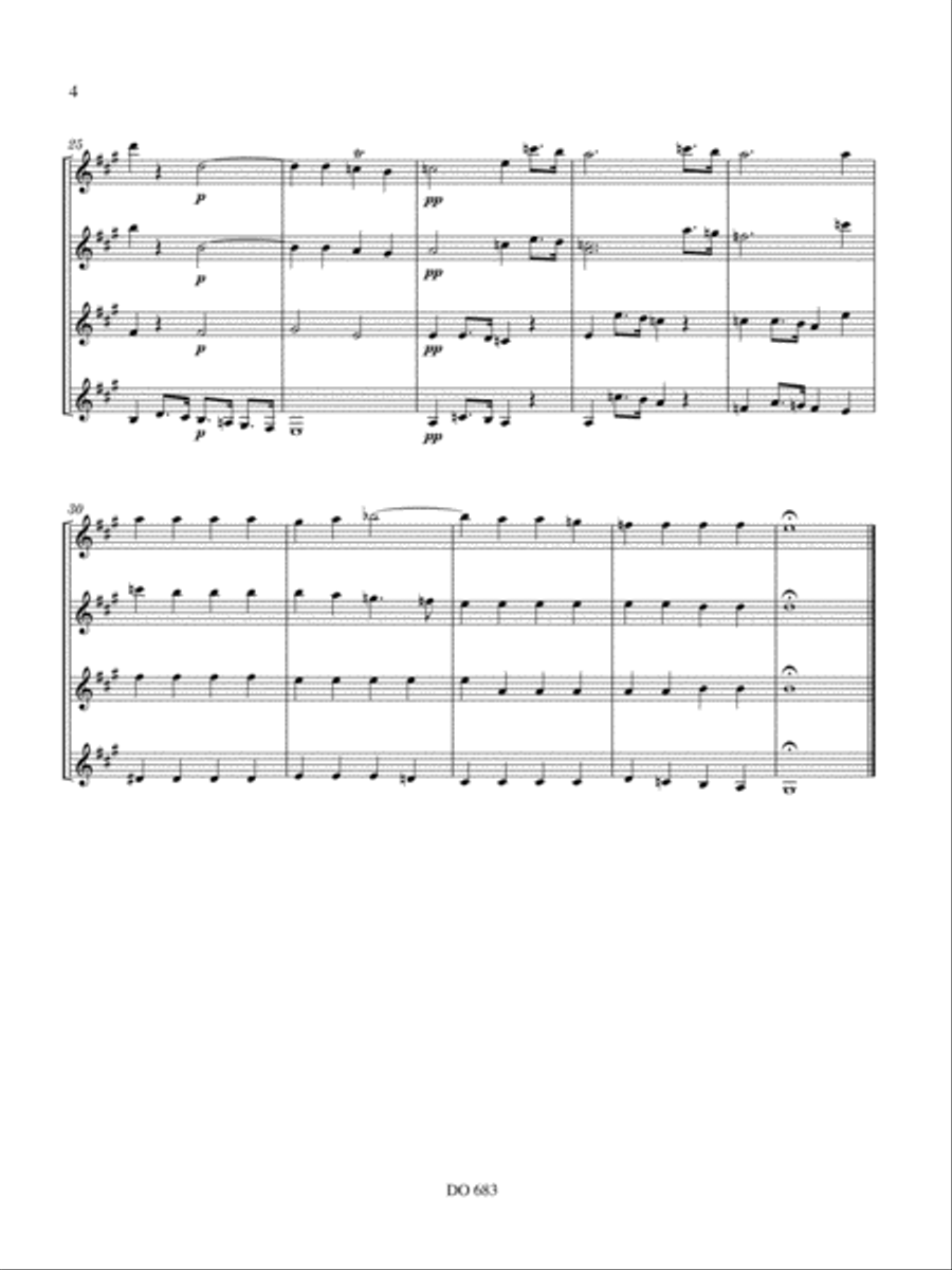 Concerto grosso, opus 6 no 1 Guitar Ensemble scores gallery preview page 4