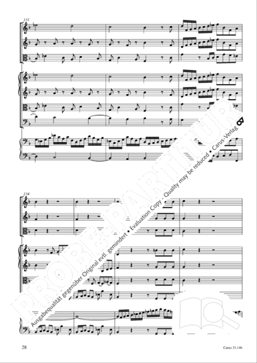Through bitter tribulation we enter into God's kingdom (Wir mussen durch viel Trubsal in das Reich Gottes eingehen) 4-Part scores gallery preview page 29