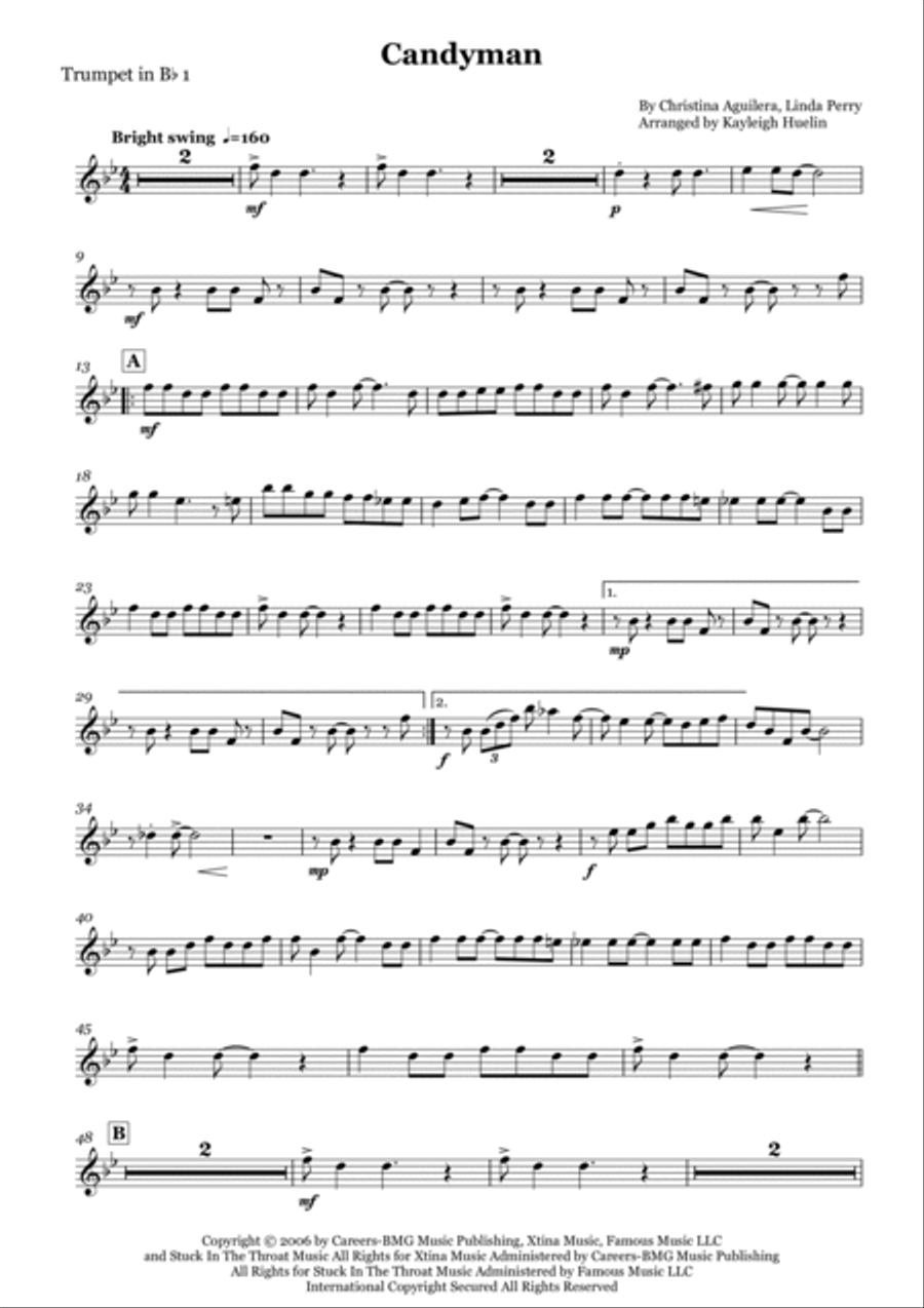Candyman Brass Quartet scores gallery preview page 6