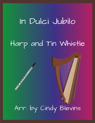 Book cover for In Dulci Jubilo, Harp and Tin Whistle (D)
