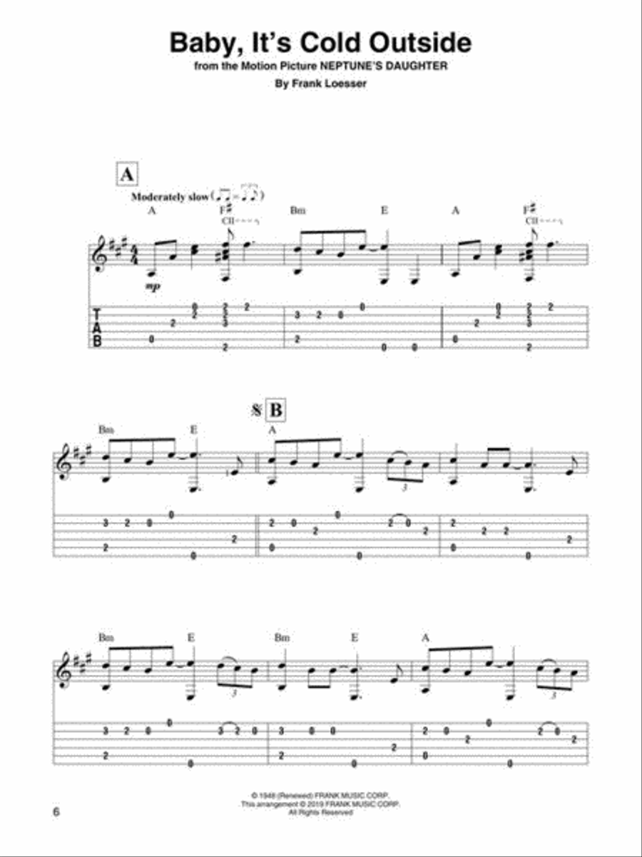 Christmas Songs for Fingerstyle Guitar Fingerpicking Guitar scores gallery preview page 5
