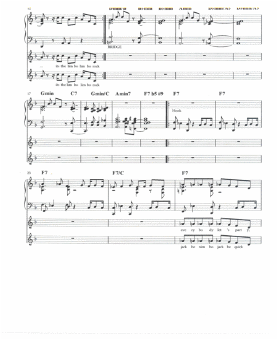LIMBO ROCK Jazz Ensemble scores gallery preview page 2