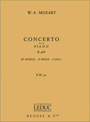 Book cover for Concerto No.20, Kv466 In D Minor (ph30) (piano & Orchestra)