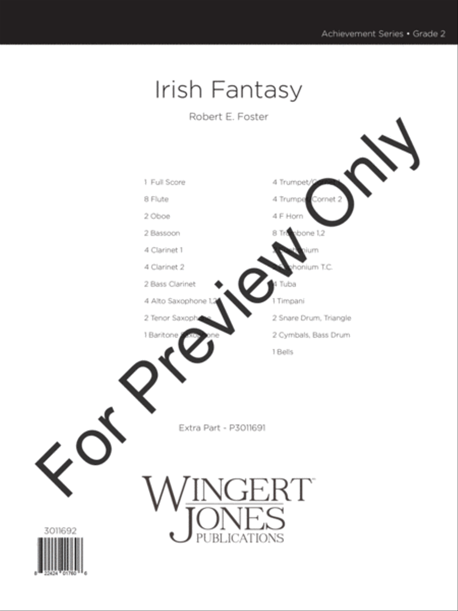 Irish Fantasy (Score) Concert Band scores gallery preview page 2