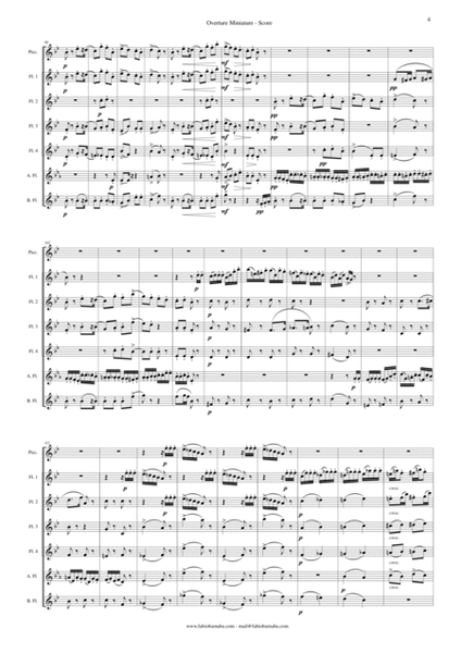 Overture Miniature from "The Nutcracker" - for Flute Choir image number null