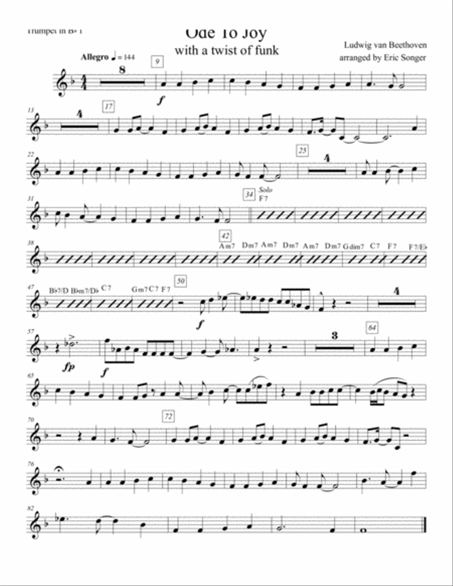 Ode To Joy (Brass Band Style) Brass Band scores gallery preview page 3