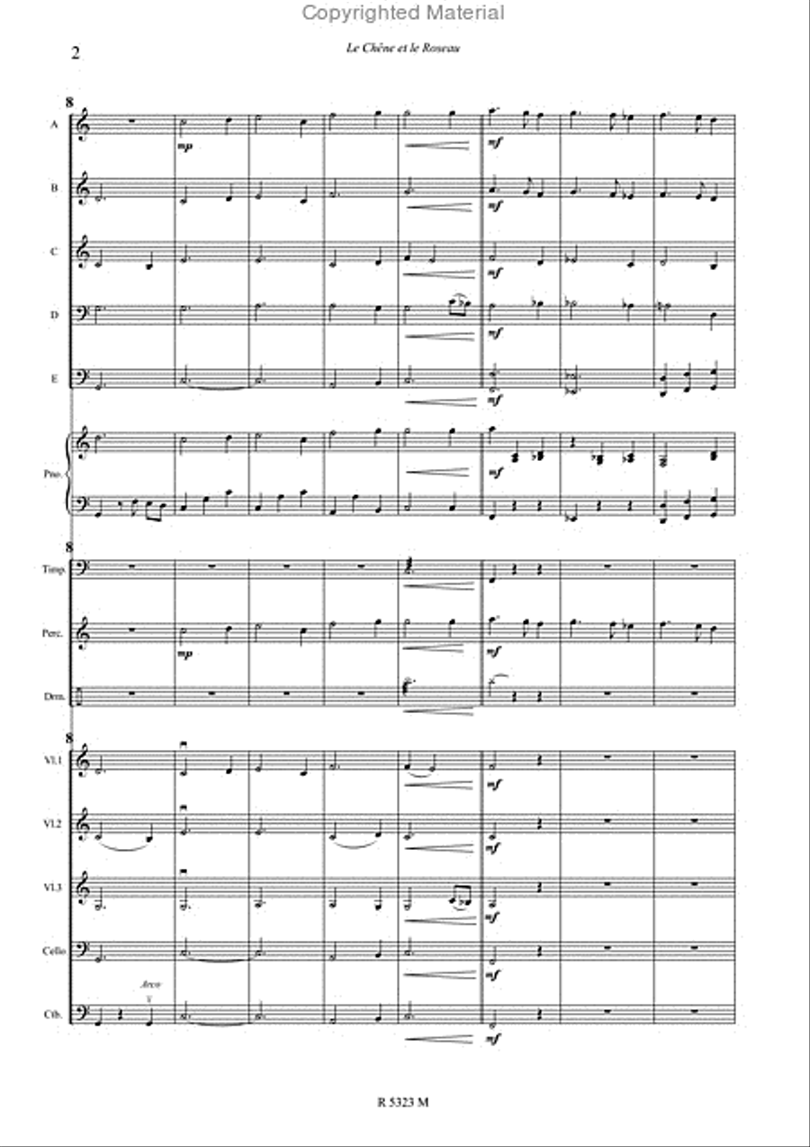 le chene et le roseau le chene et le roseau Concert Band scores gallery preview page 3