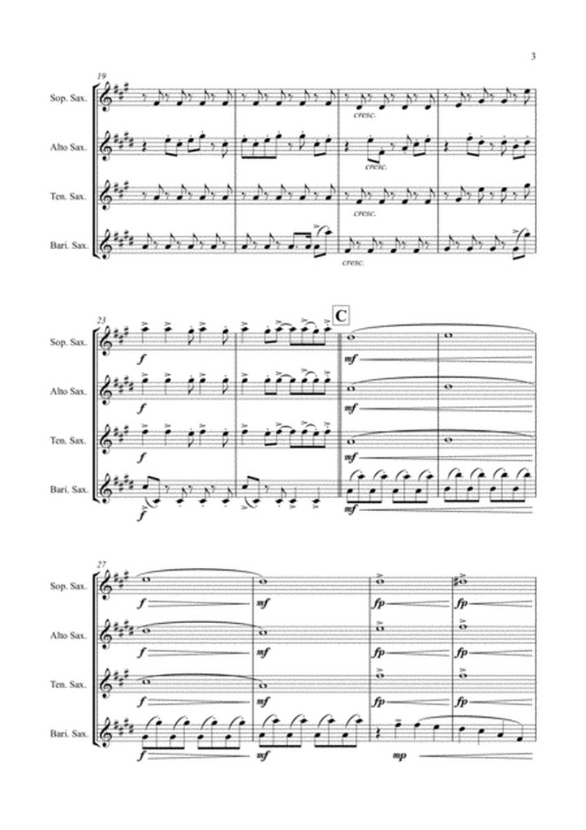 Tokyo Hot Theme for Saxophone Quartet (SATB) image number null