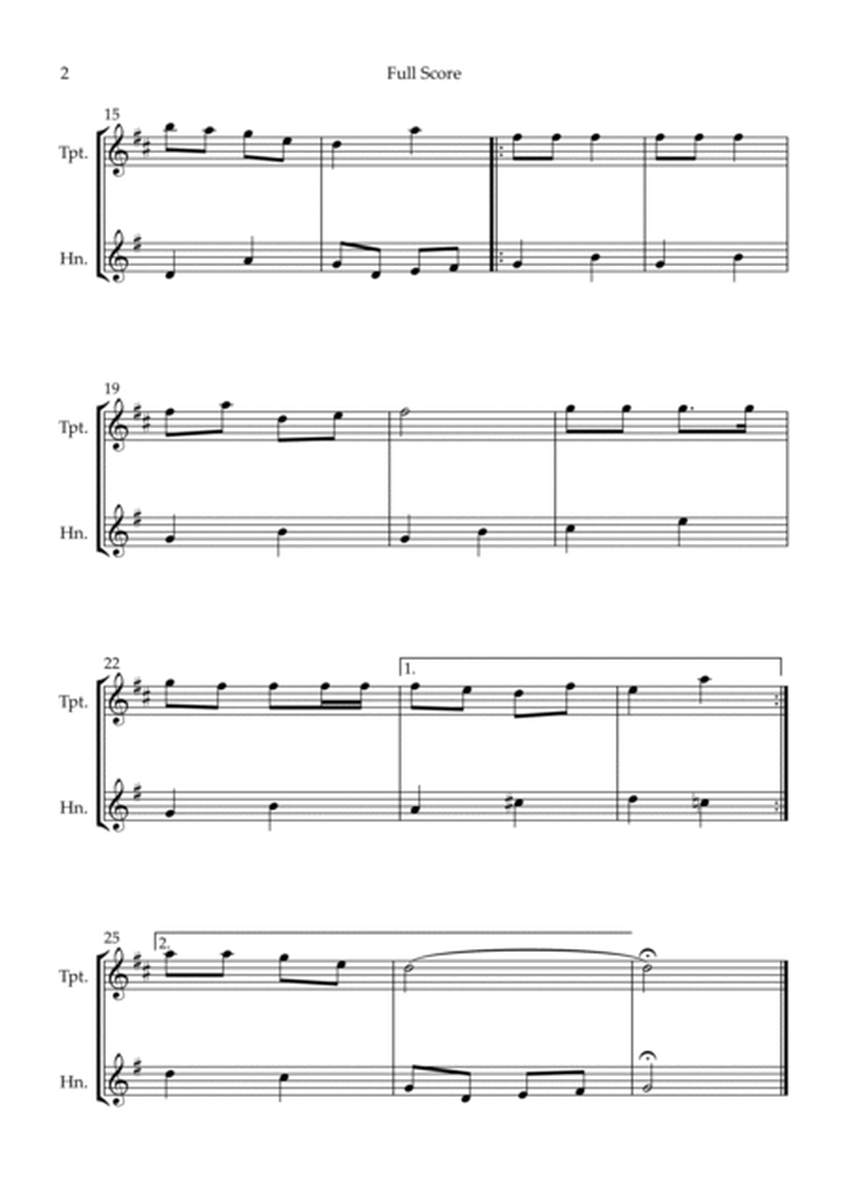 Jingle Bells (Christmas Song) for Trumpet in Bb & Horn in F Duo image number null