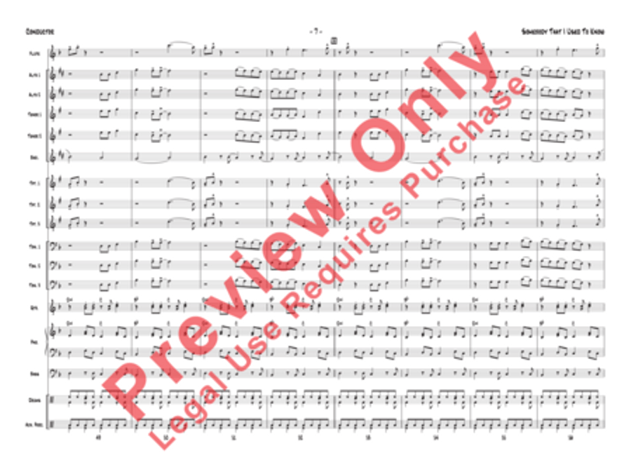 Somebody That I Used to Know Jazz Ensemble scores gallery preview page 10