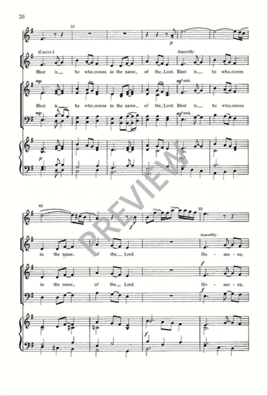 A Mass of Life 4-Part scores gallery preview page 20