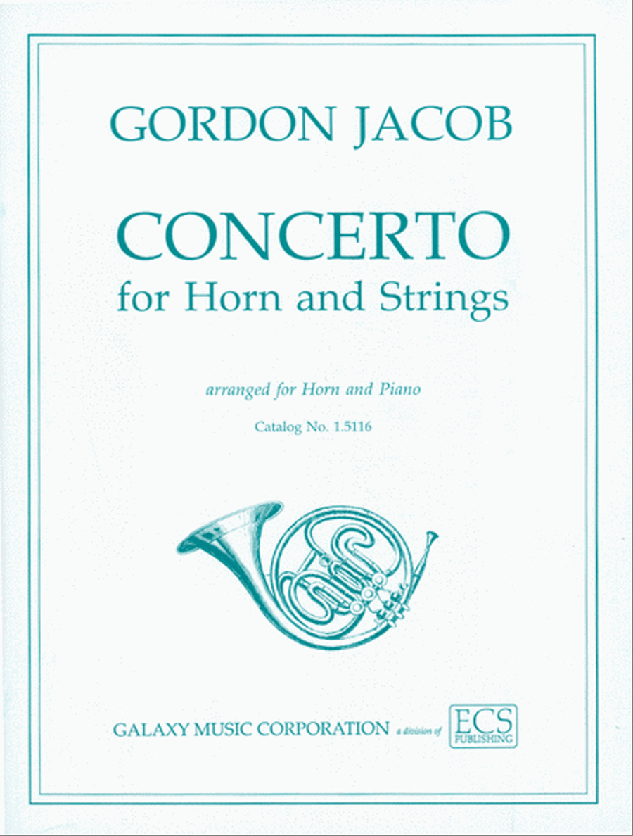 Concerto for Horn & Strings (or Band) Orchestra scores gallery preview page 1