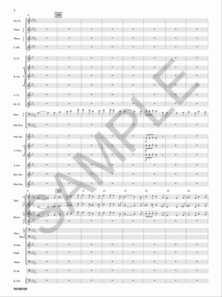 Lincolnshire Posy Concert Band scores gallery preview page 7