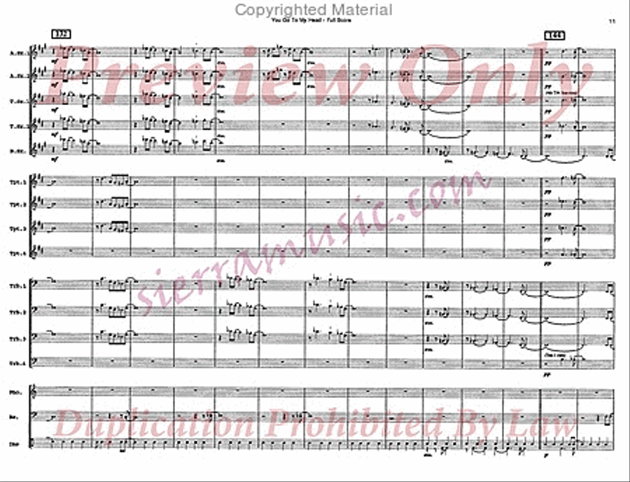 You Go To My Head Big Band scores gallery preview page 12