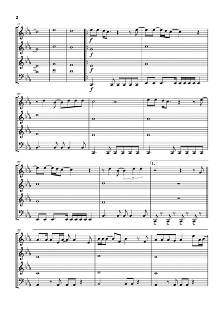 Opportunities (let's Make Lots Of Money) Woodwind Quartet scores gallery preview page 3
