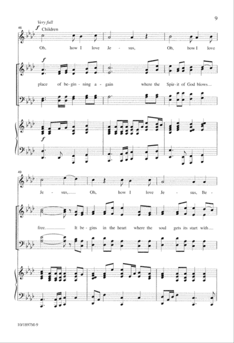 A Place of Beginning Again 4-Part scores gallery preview page 9