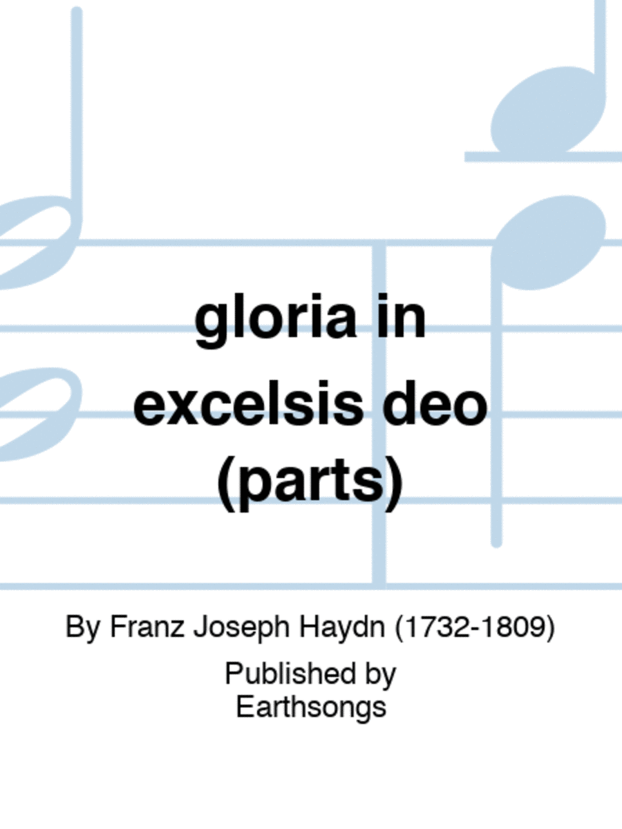gloria in excelsis deo (parts) Set of Parts scores gallery preview page 1