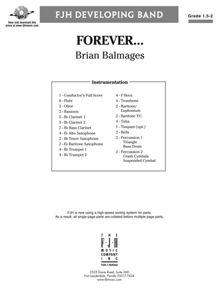 Book cover for Forever...: Score