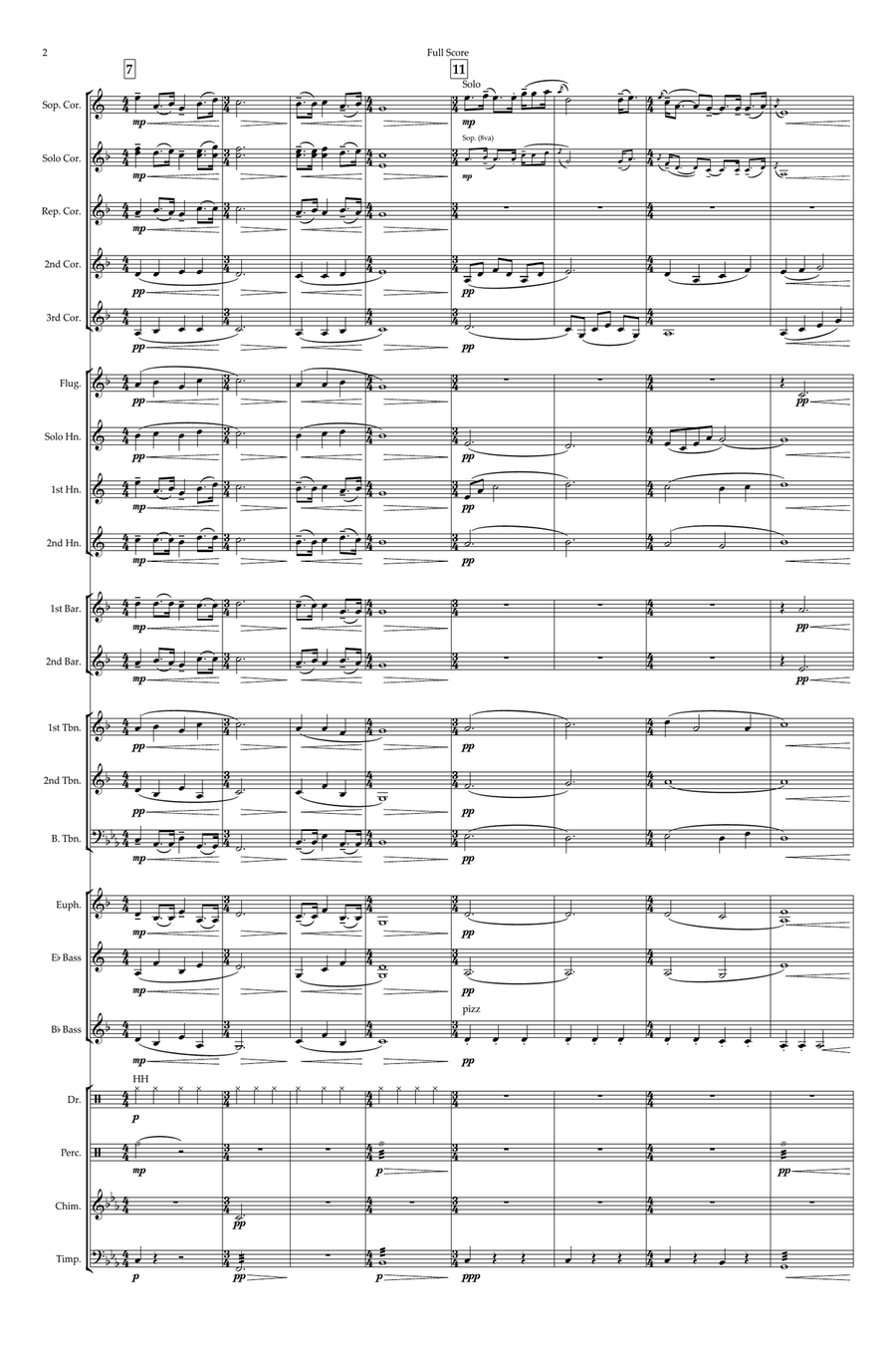 The Theme From Harry's Game Brass Band scores gallery preview page 2