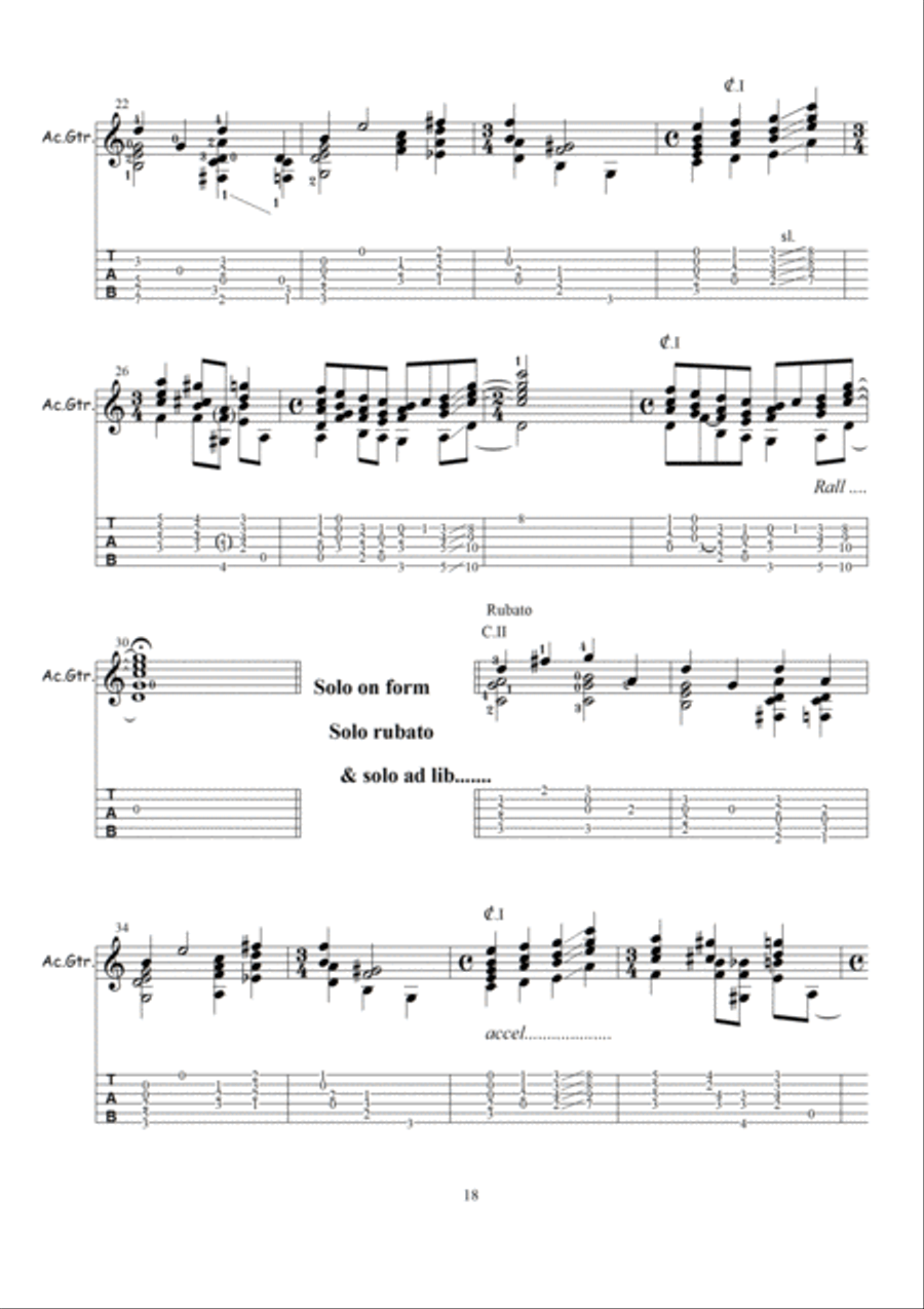 BALLAD FOR SOME FRIEND BALLAD FOR SOME FRIEND Electric Guitar scores gallery preview page 3