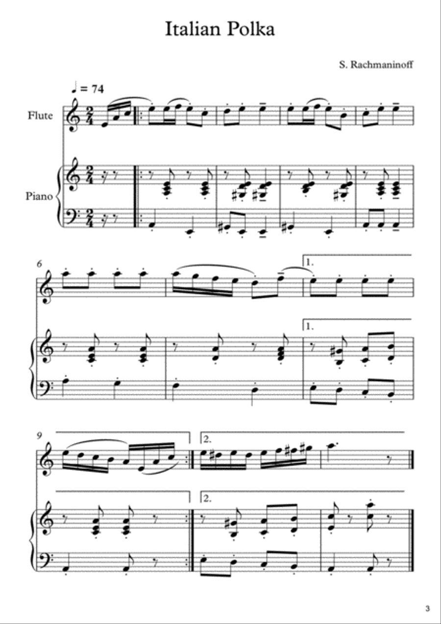 10 Easy Classical Pieces For Flute & Piano Vol. 7 10 Easy Classical Pieces For Flute & Piano Vol. 7 Flute Solo scores gallery preview page 4