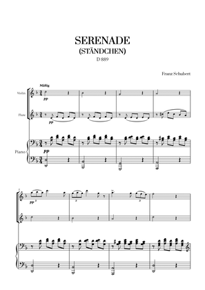 F. Schubert - Serenade (Ständchen) (D 889) (for Violin and Flute)