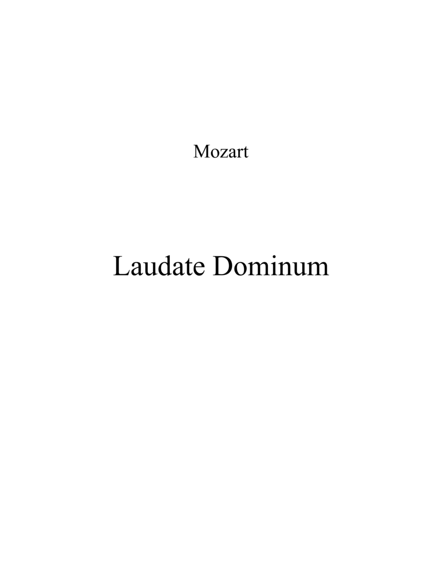 Laudate_Dominum (Mozart)_F# major key (or relative minor key)