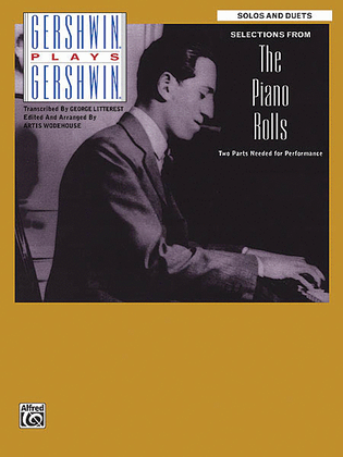 Book cover for Gershwin Plays Gershwin – Selections from the Piano Rolls