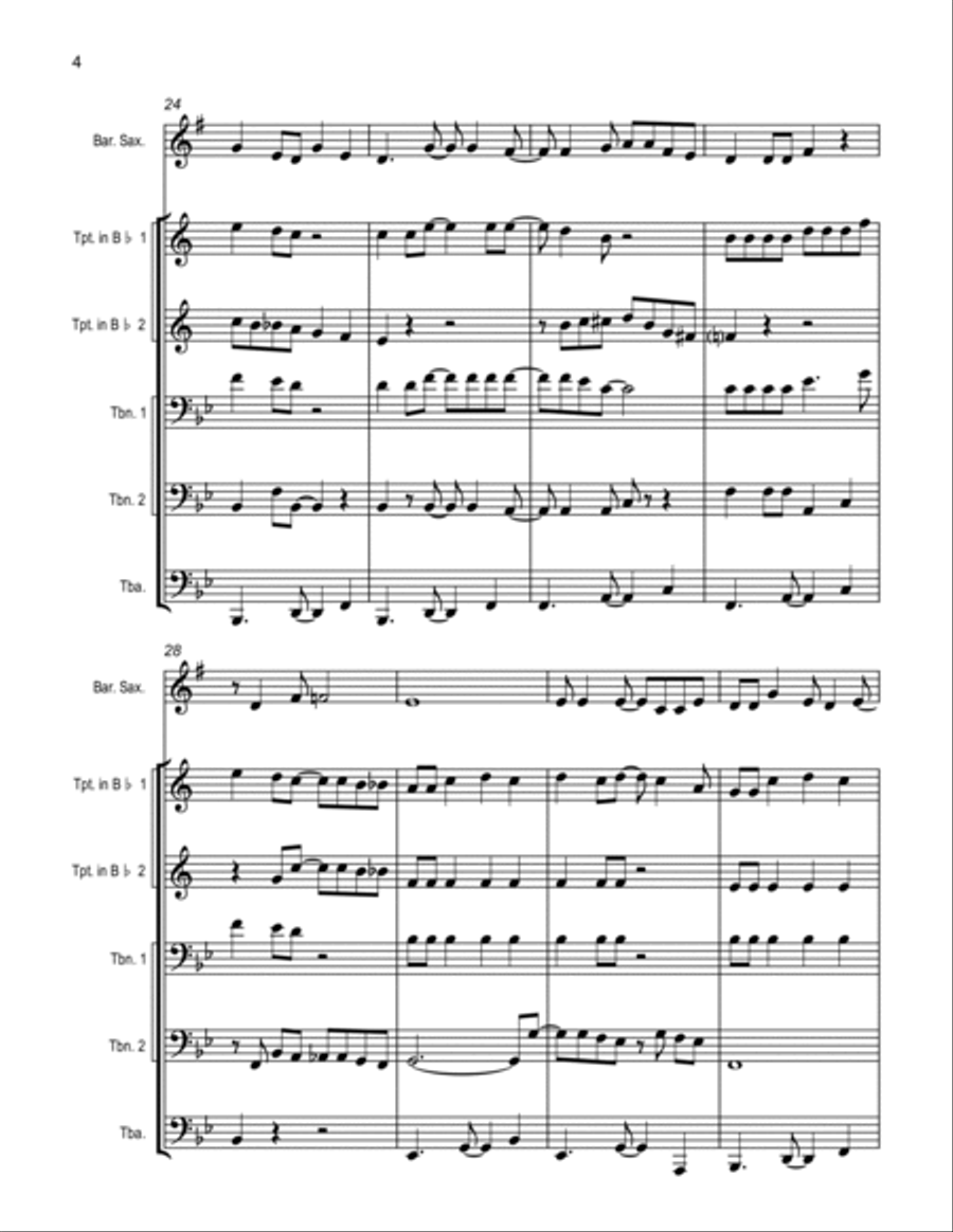 Mardi Gras Mambo Small Ensemble scores gallery preview page 4