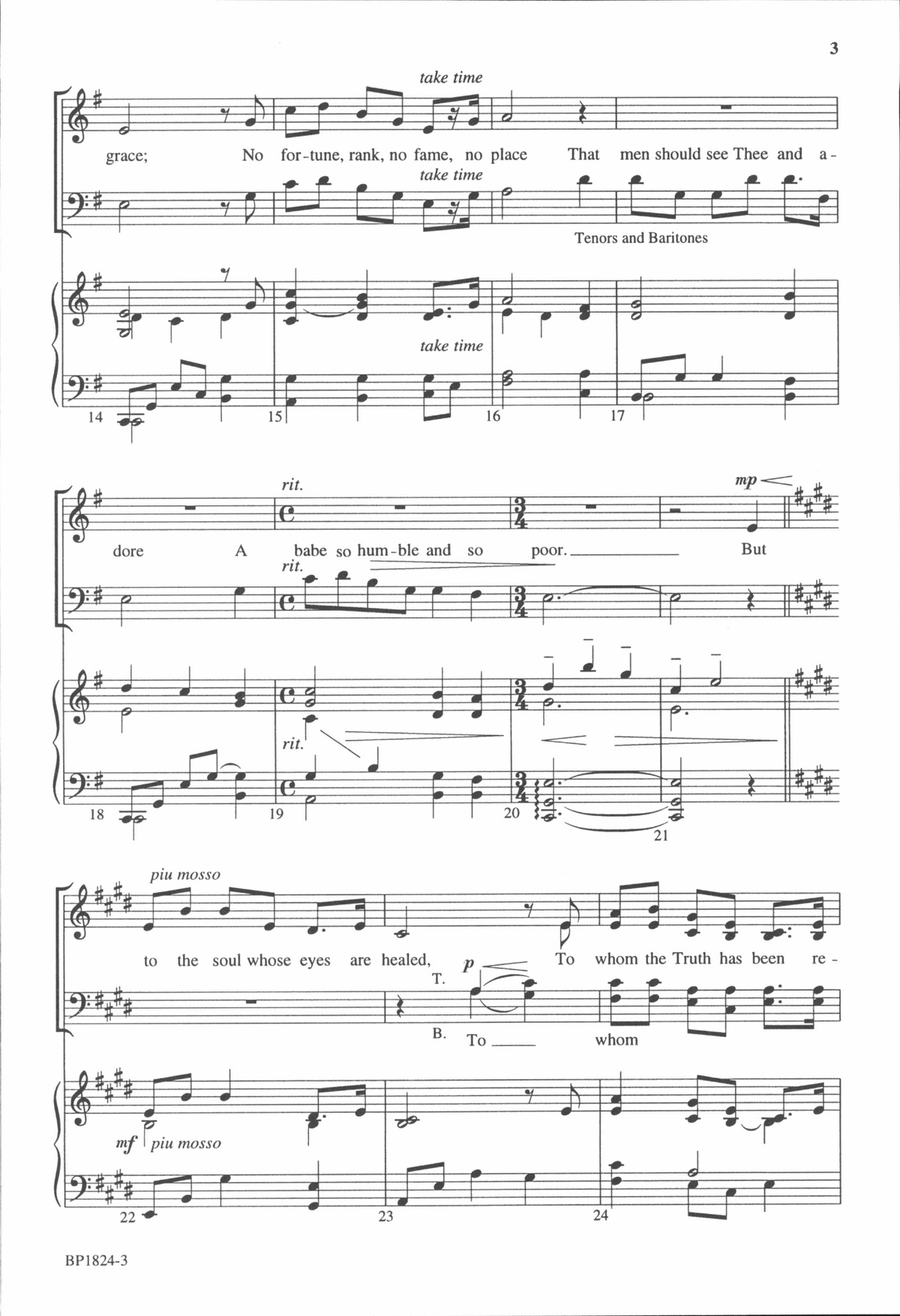 A Cradle Carol 4-Part scores gallery preview page 3