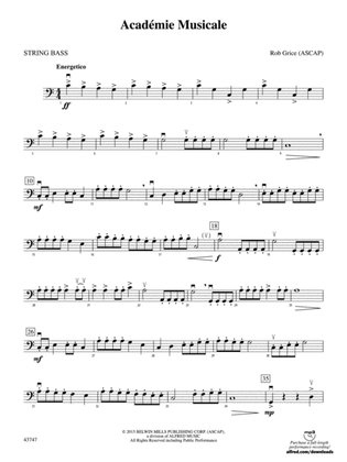 Academié Musicale: String Bass