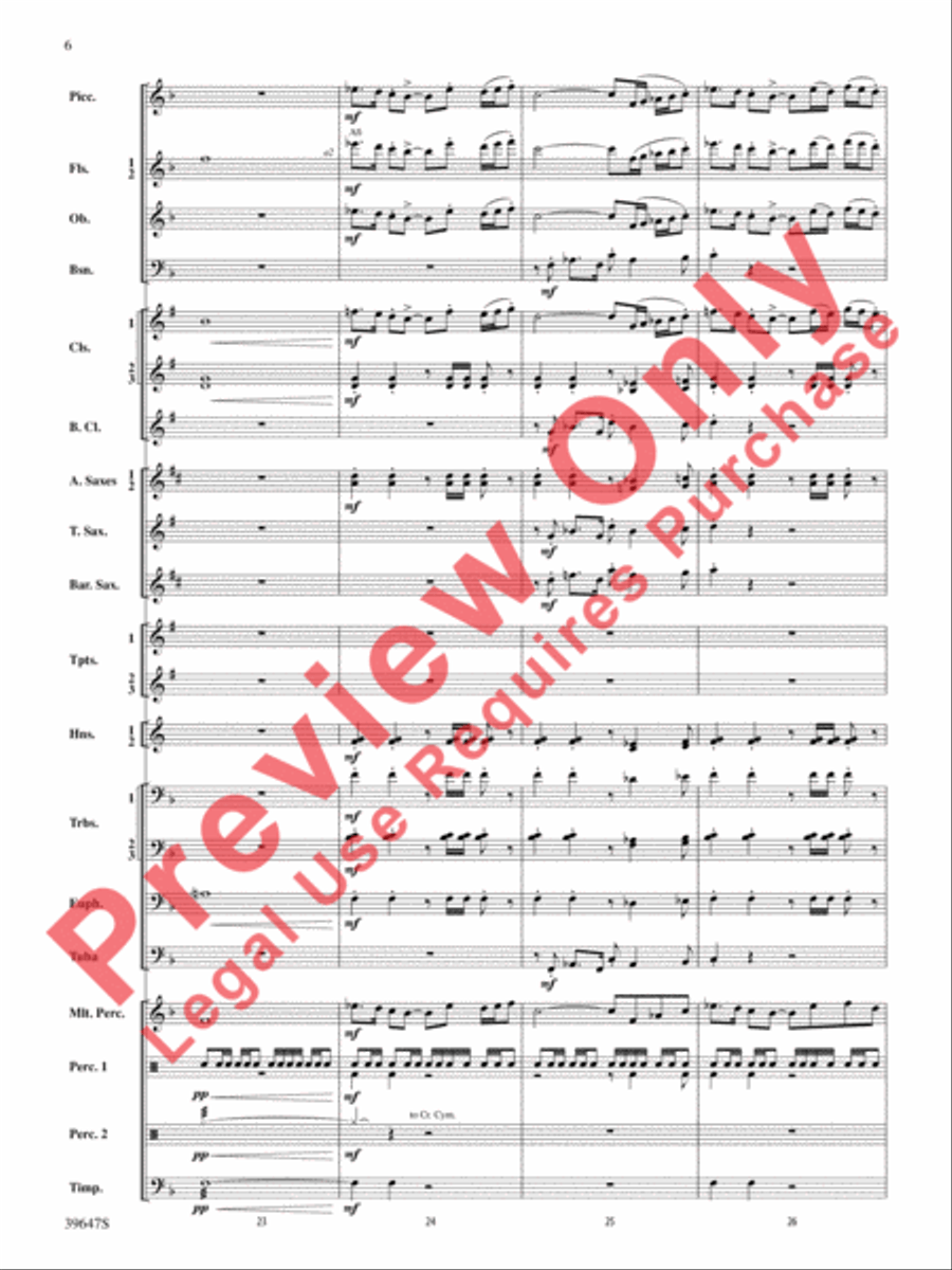 Oak Island Odyssey Oak Island Odyssey Concert Band scores gallery preview page 7