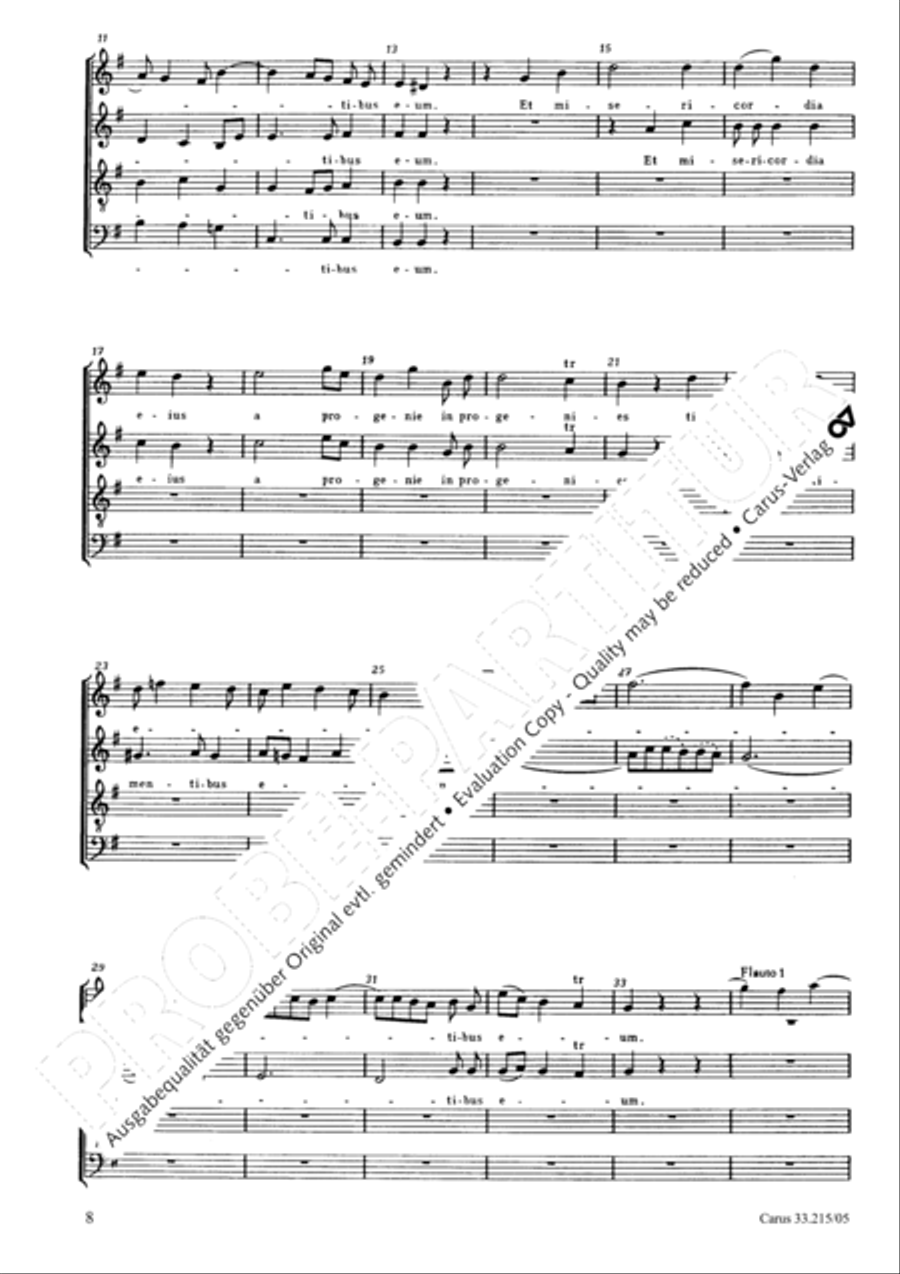 Magnificat Magnificat 4-Part scores gallery preview page 9