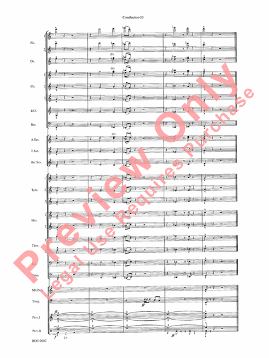 Chant Rituals Chant Rituals Concert Band scores gallery preview page 36