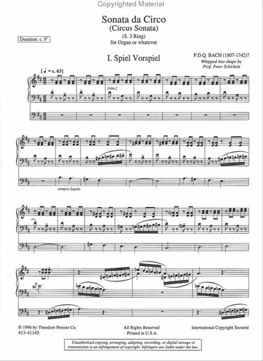 Sonata Da Circo Chamber Music scores gallery preview page 2