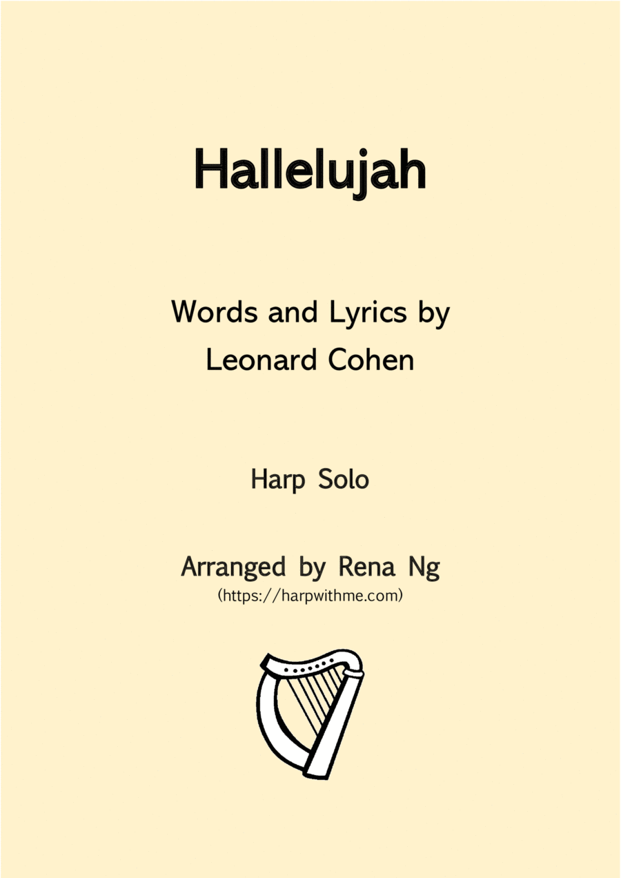 Hallelujah by Leonard Cohen Harp - Digital Sheet Music