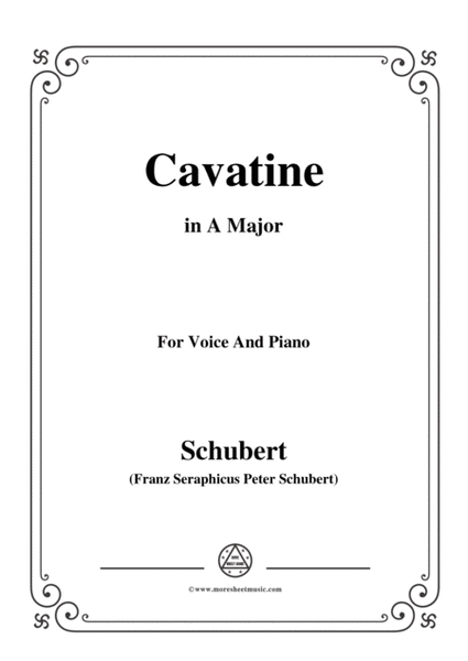 Schubert-Cavatine,from the opera 'Alfonso und Estrella'(D.732),in A Major,for Voice&Piano image number null