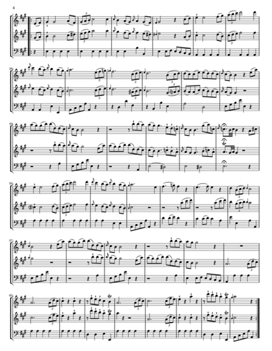 Koch Trio Sonata No. 3 in A Major image number null