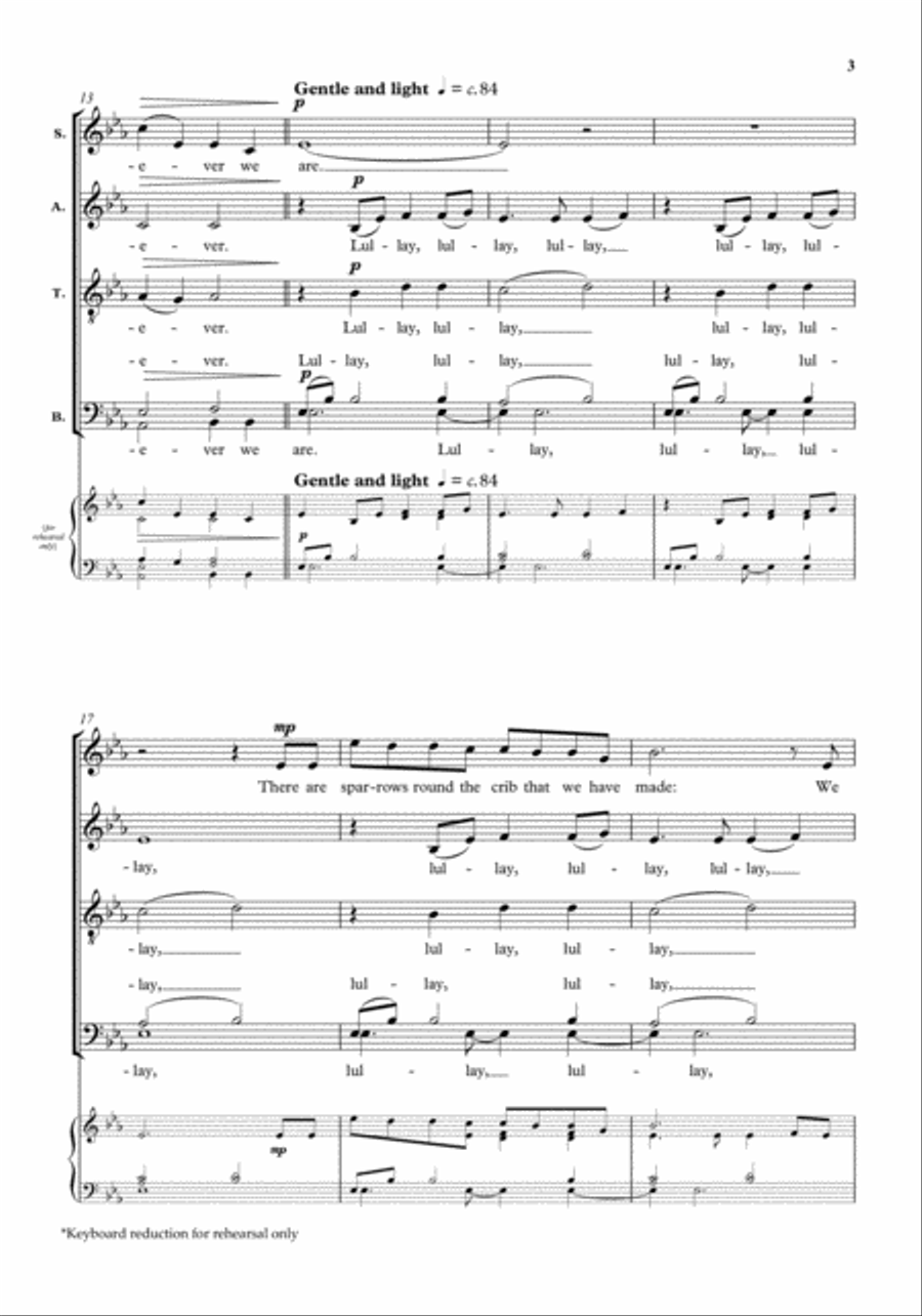 Song of the Crib Song of the Crib Divisi scores gallery preview page 3