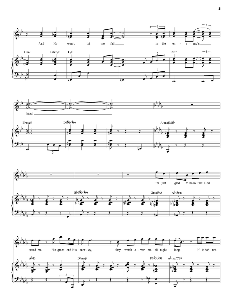 Justified Piano, Vocal scores gallery preview page 5
