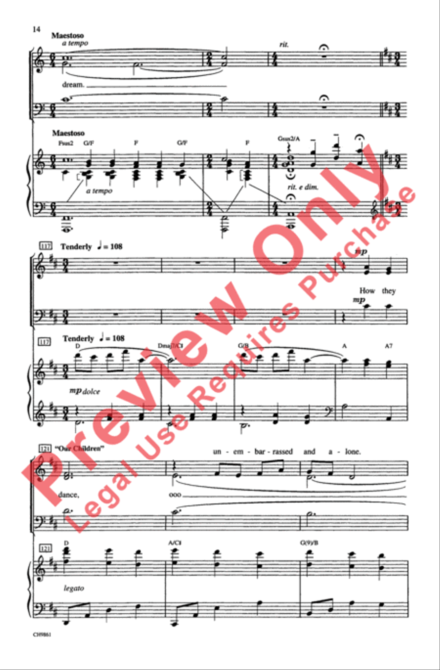 Ragtime (Choral Selections) 3-Part scores gallery preview page 14